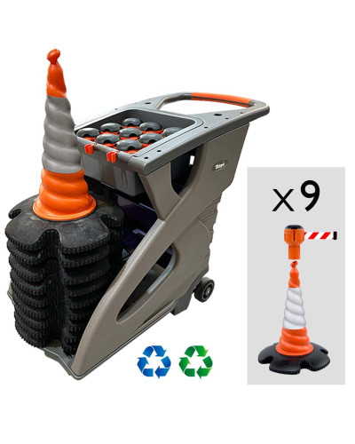 Skipper Leitkegel-Absperrsystem 81m | Orange & Rot-Weiß kaufen