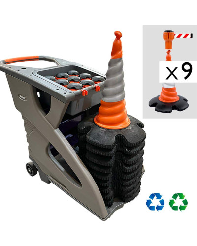 Skipper Leitkegel-Absperrsystem 81m | Orange & Rot-Weiß kaufen