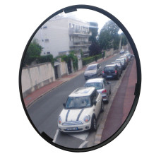 VIALUX Multi-purpose Mirror 2 Directions - Black Frame - Ø 400mm - POLYMIR.