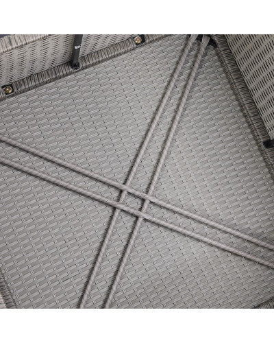 Polyrattan Ecklounge XXL Creme 15cm Polster