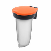 Skipper Abfallbehälter | Orange | Zubehör für Absperrpfosten