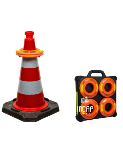 Warning Lights Horizont Cone Flare Set | BASt-Certified Rotating Light