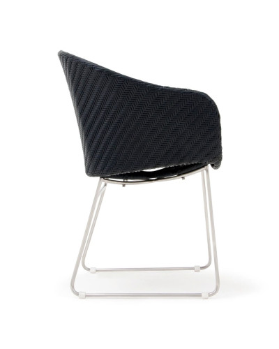 Premium Polyrattan Set Monza Schwarz-Creme