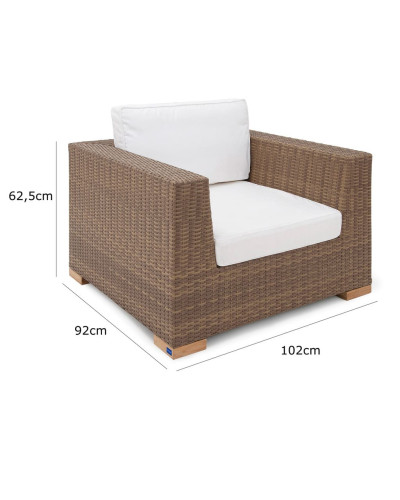 Premium Rattan Lounge Set Havanna 3-Piece