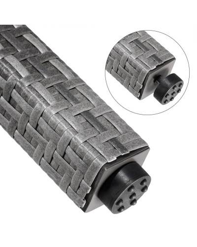 Gartenmöbel Set 9-tlg. Polyrattan Stapelbar Grau