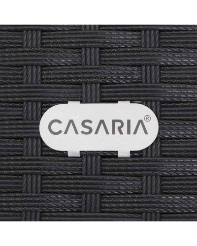 Polyrattan Ecklounge Schwarz mit Kissenbox