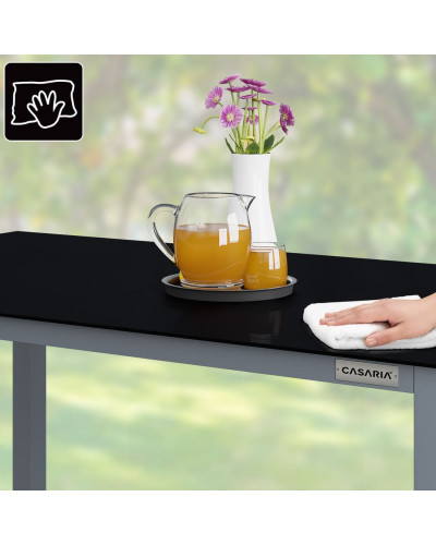 Gartentisch Bern Aluminium 150x90cm Silber