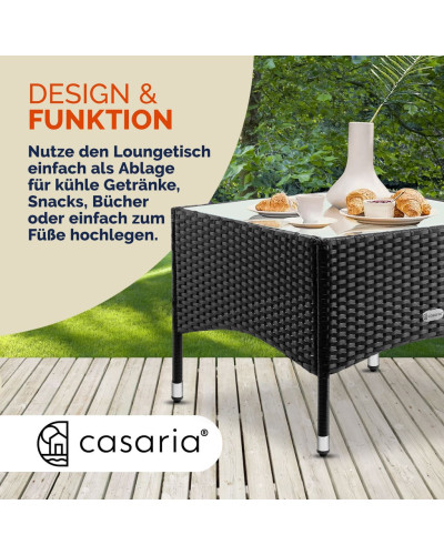 Beistelltisch Rund Aluminium Schwarz 58 Zentimeter