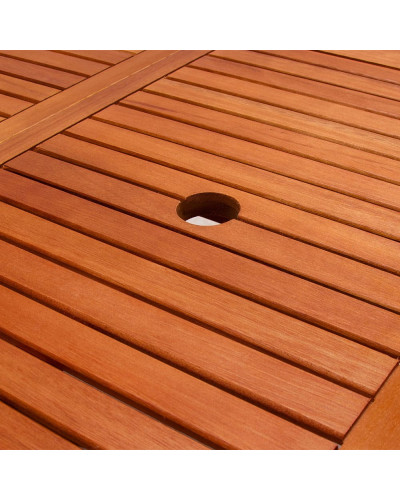 Massiver Gartentisch Akazie 160 mal 85 Zentimeter