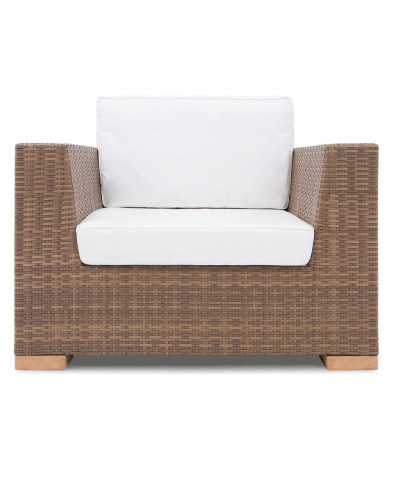Garland Polyrattan Sessel Havanna Teakholz