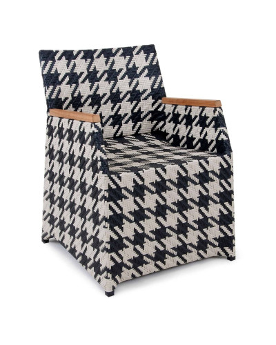 Gartenstühle Verona Tangram Polyrattan Teak