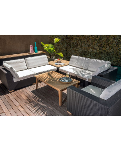 Couchtisch Teak Massivholz 120 mal 70 Zentimeter