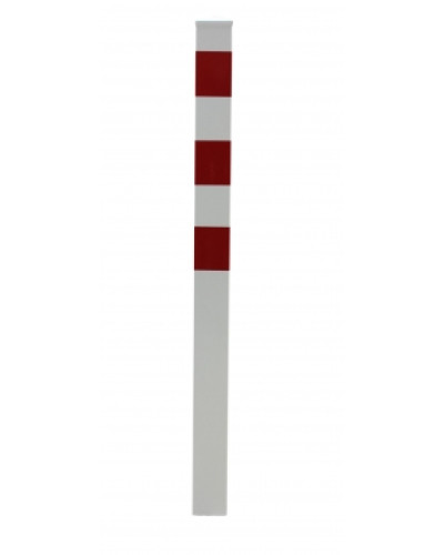 Buy In-ground Bollard 70x70 mm with Red Reflective Tape for Your Safety Needs