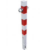 Removable Bollard Ø 70 x 70 mm | Triangular Locking | 2 Reflective Eyes