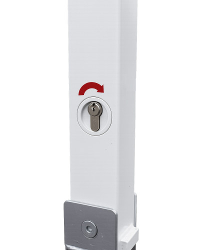 Buy Foldable Bollard with Half Cylinder Lock 70x70 mm Now in Our Online Shop