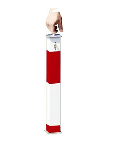 Shop Online for In-ground Bollard Ø 70 mm with Half Cylinder Lock