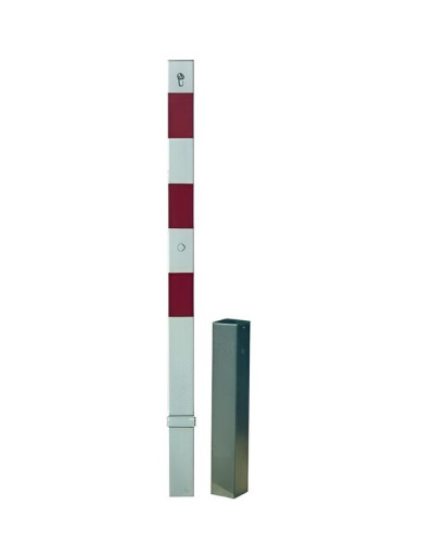 Removable Bollard Ø 70 x 70 mm with Cylinder Lock and Reflective Tape