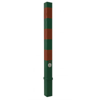 Bollard Ø 70 x 70 mm | Removable | DIN Hexagon, Bottle Green