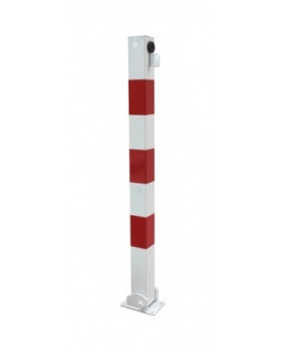 Absperrpfosten klappbar aus Stahl 70x70 mm zum Aufdübeln jetzt im Online-Shop kaufen