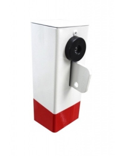 Collapsible Steel Bollard with Red Reflective Tape Ø 70 mm
