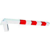 Steel Bollard Ø 70 x 70 mm | Foldable | Red Reflective Tape