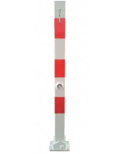 Folding Bollard Ø 70 x 70 mm with Triangular Key and Half Cylinder