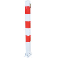Bollard Ø 70x70 mm | Foldable | Half Cylinder Lock (Keyed Alike)