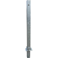 Absperrpfosten Ø 70x70 mm | klappbar und herausnehmbar | feuerverzinkt