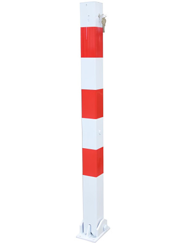 Absperrpfosten klappbar Ø 70x70 mm zum Aufdübeln jetzt im Online-Shop kaufen