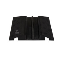 Hose Bridge 2 Channels, End-piece | Recycled Rubber | Open Top | 20x24x4.5 cm | Heavy Duty