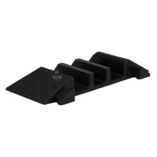 Hose Bridge 3 Channels, Start-piece | Recycled Rubber | Open Top | 23.5x50x7 cm | Heavy Duty