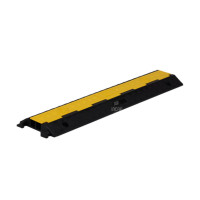 Cable Protector 2 Channels, Middle section | Recycled Rubber | With Lid | 101.5x24x4.5 cm | Heavy Duty