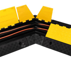 Hose Bridge 3 Channels, Right | Recycled Rubber | With Lid | 57x50x7 cm | Heavy Duty