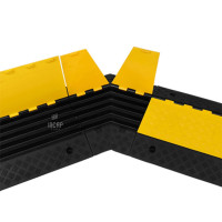 Hose Bridge 5 Channels, Right | Recycled Rubber | With Lid | 57x54x5 cm | Heavy Duty