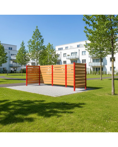 Garbage Bin Privacy Screen - Buy in the Online Shop - Fast Delivery