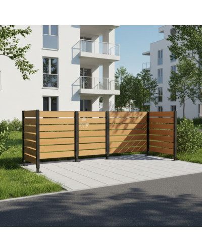 Garbage Bins Privacy Screen Complete Set - Buy at the Online Shop