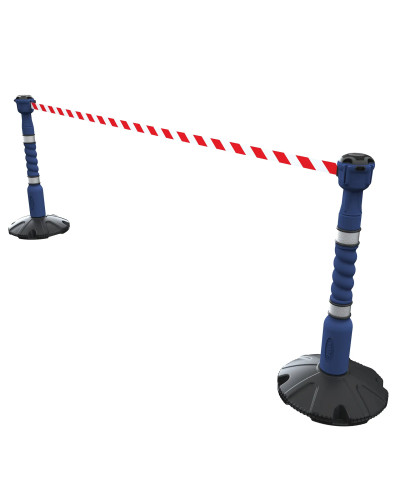 Skipper 9m Retractable Barrier Kit | Blue & Red/White Chevron buy