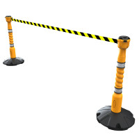 Skipper 9m Retractable Barrier Kit | Yellow | Black/Yellow Chevron
