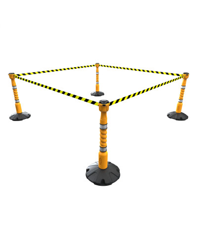 Skipper Barrier Post and Base System Yellow | Without buy