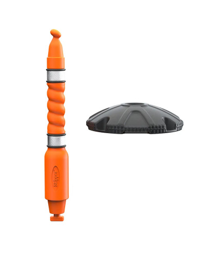 Skipper Fillable Barrier Post & Base | Yellow | Without Retractable Unit buy