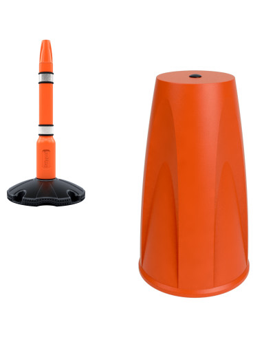 Skipper Absperrpfosten-Set 5-tlg. mit Kappen | Orange kaufen