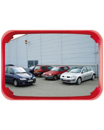 Kaufen Sie den Vialux Mehrzweckspiegel 2 Richtungen - Rahmen rot - 600x400mm - P.A.S. im Online-Shop mit Lieferung