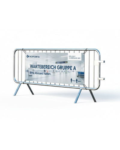 Crowd Barrier E with Banner | Site Safety - Online Shop
