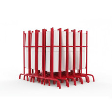 Expanding Barrier 40 Pieces Extendable up to 3001mm | Red and White | L: 3000mm, H: 1000mm