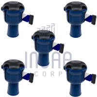 Skipper Gurtkassette Set 5-tlg. | Blau, blau-weiß gestreift