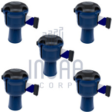 Skipper Gurtkassette Set 5-tlg. | Blau, blau-weiß gestreift