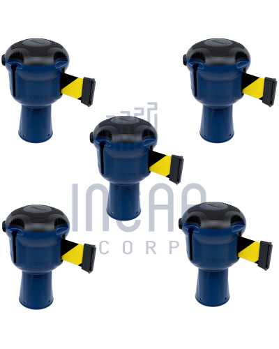 Skipper Gurtkassette Set 5-tlg. 9m | Blau & schwarz-gelb gestreift kaufen