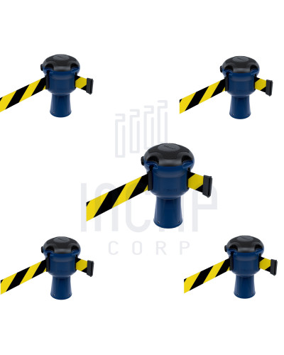 Skipper Gurtkassette Set 5-tlg. 9m | Blau & schwarz-gelb gestreift kaufen