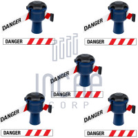 Skipper Gurtkassette Set 5-tlg. | Blau, rot-weißes Warnband „DANGER“