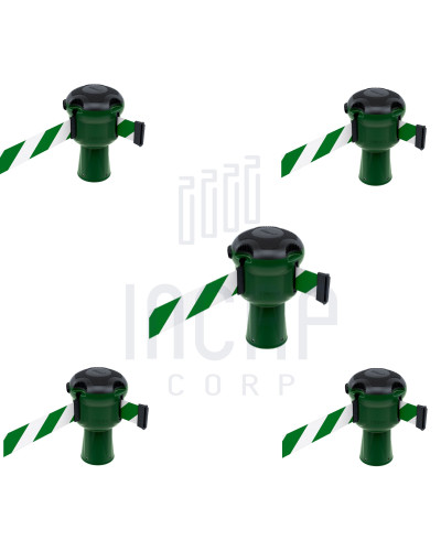 Skipper Gurtkassette Set 5-tlg. 9m | Grün & grün-weiß gestreift kaufen